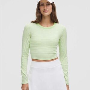 Lululemon hold tight cropped long sleeve
